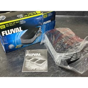 Fluval Q2 Air Pump for 50-160 Gallon Aquariums Adjustable Flow Ultra Quiet A852